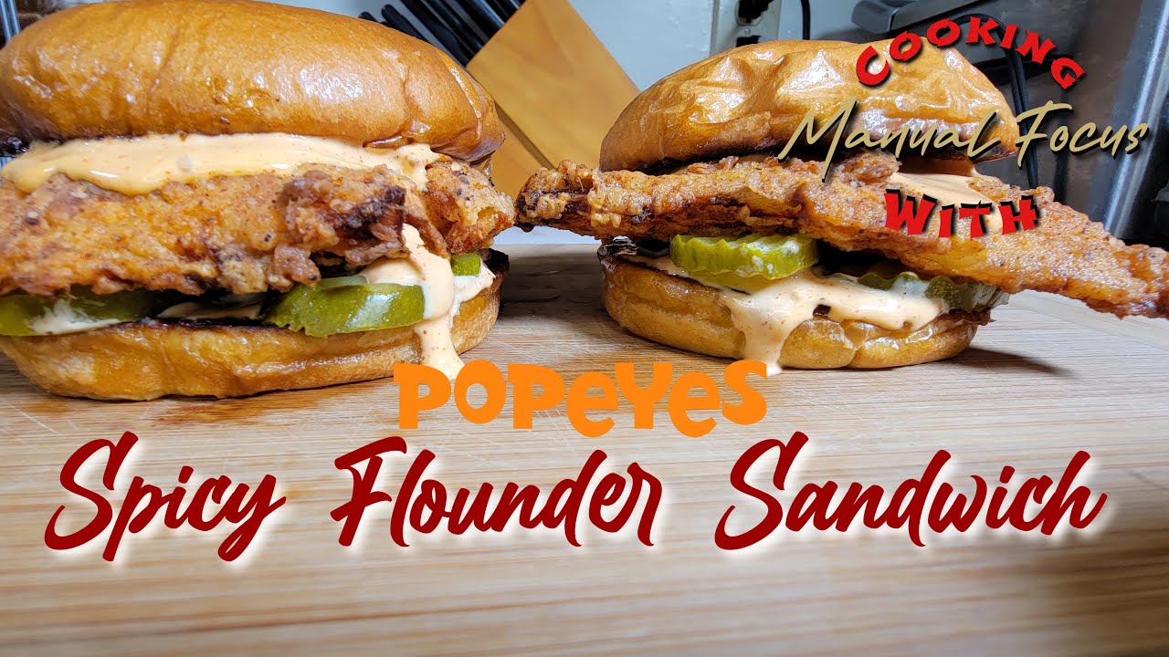 Popeyes Spicy Flounder Fish Sandwich | Copycat Recipe
