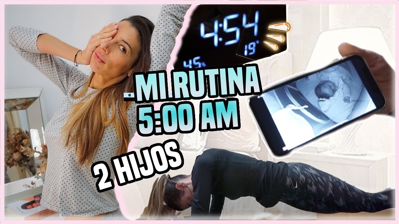MADRUGAR a las 5:00 AM ⏰ con 2 HIJOS 👧👶 | MI RUTINA de MAÑANA | CÓMO DESPERTARSE TEMPRANO