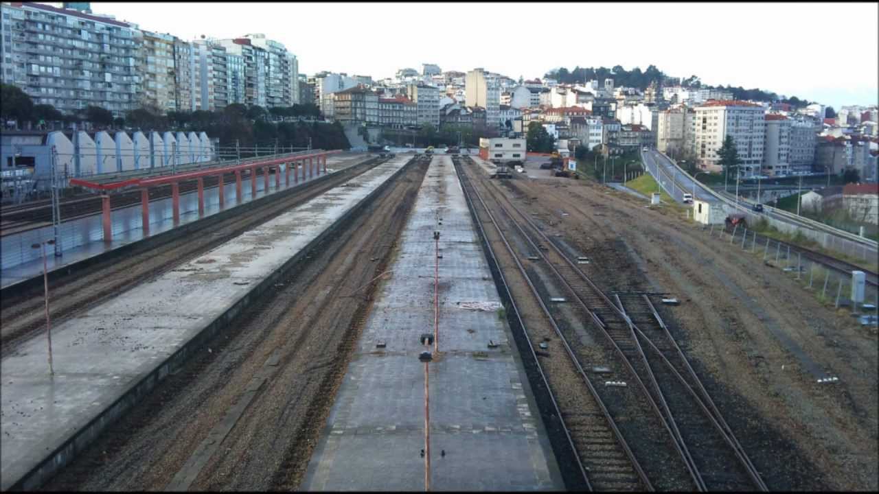 Demolición de la estación de tren de Vigo, en c/Urzáiz y Vía Norte de 1987 a 2011