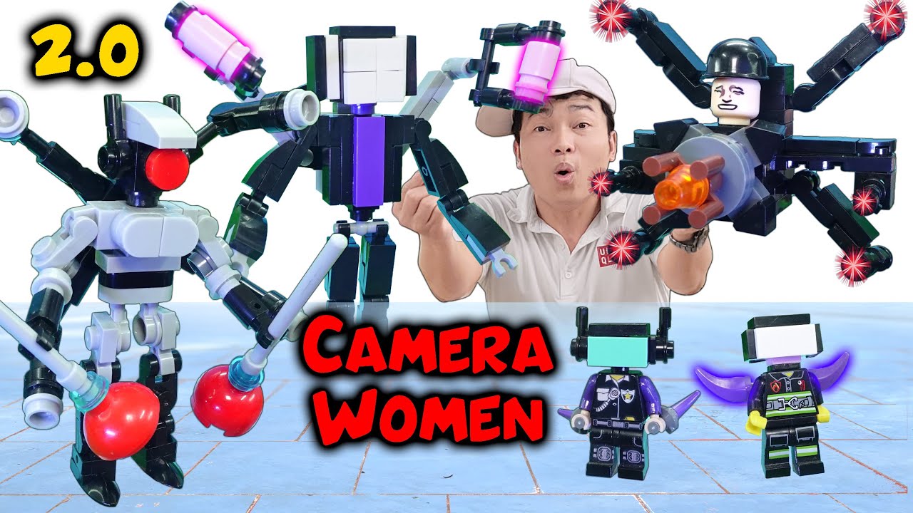 Upgrade Lego Dafuq Boom Camera Women, Astro Toilet, TV Man 2.0 | Hải Củ Cải