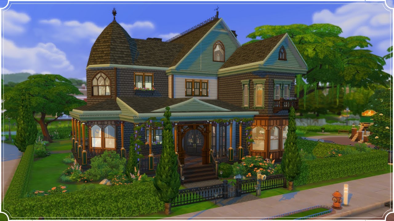 Building the Goth family the Victorian mansion they deserve | Sims 4 Speed Build