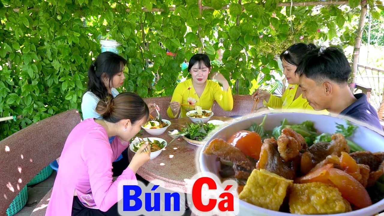Giăng Lưới được Cá Rô Phi làm Nồi BÚN CÁ Thiệt Ngon #112