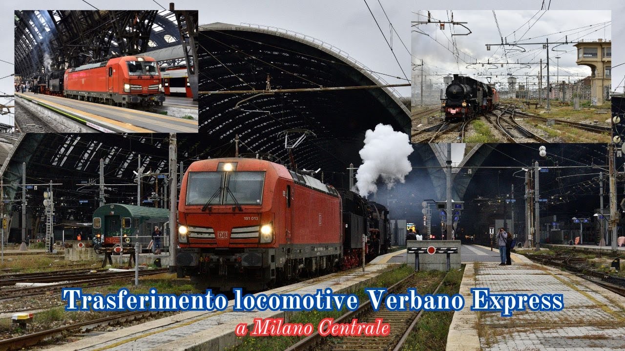 Trasferimento locomotive Verbano Express a Milano Centrale