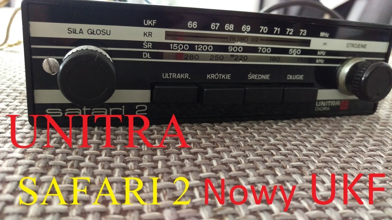 Radio Unitra Diora SAFARI 2 Przestrojone na Nowy UKF  📻