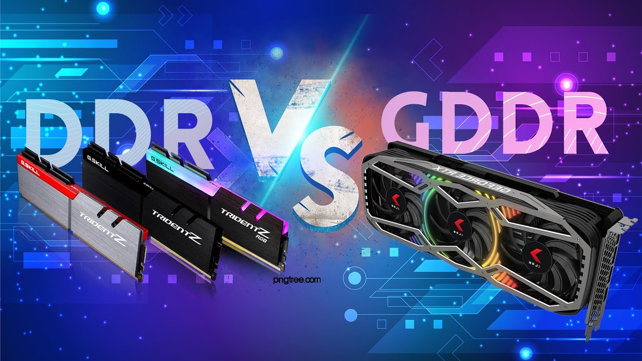 DDR Vs GDDR Memory Difference between DDR and GDDR RAM Memory