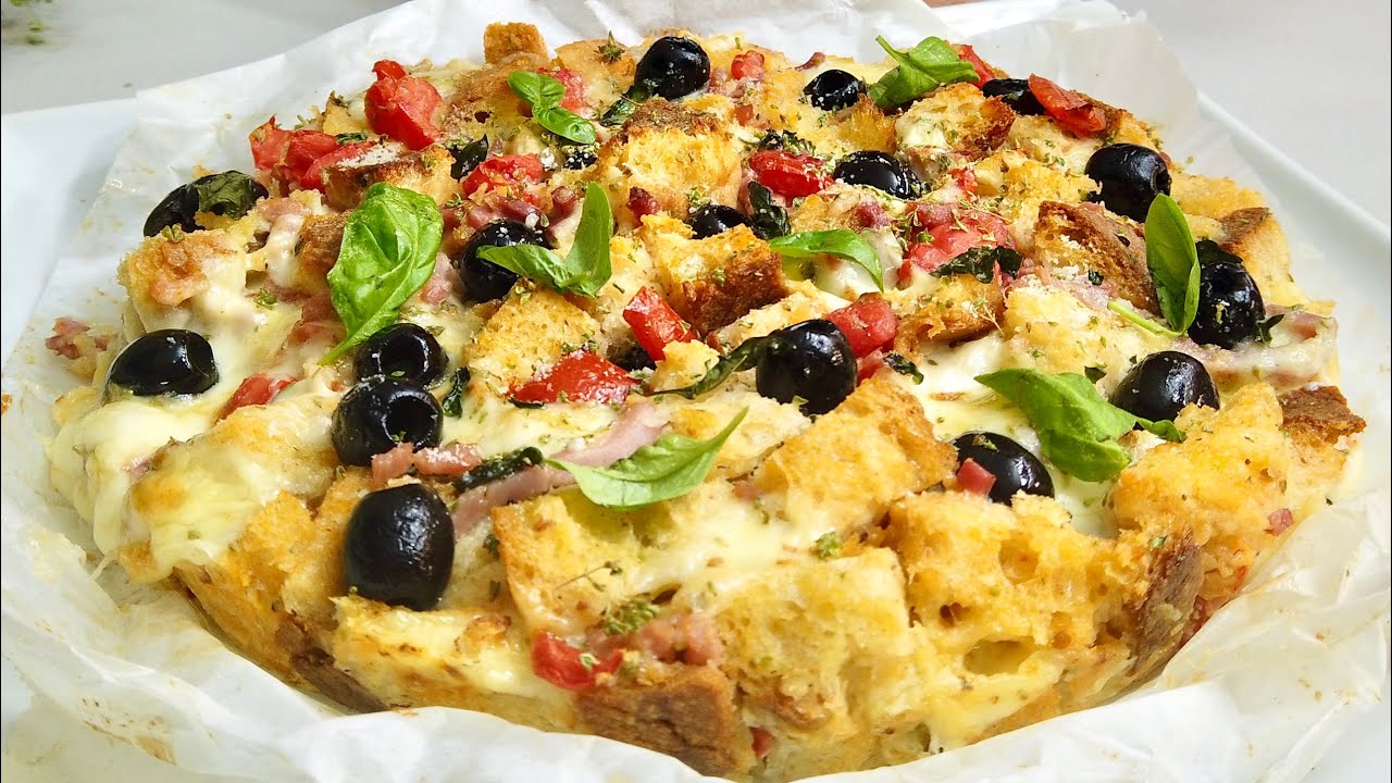 TORTA DI PANE RAFFERMO ricetta del riciclo svuota frigo velocissima STALE BREAD CAKE