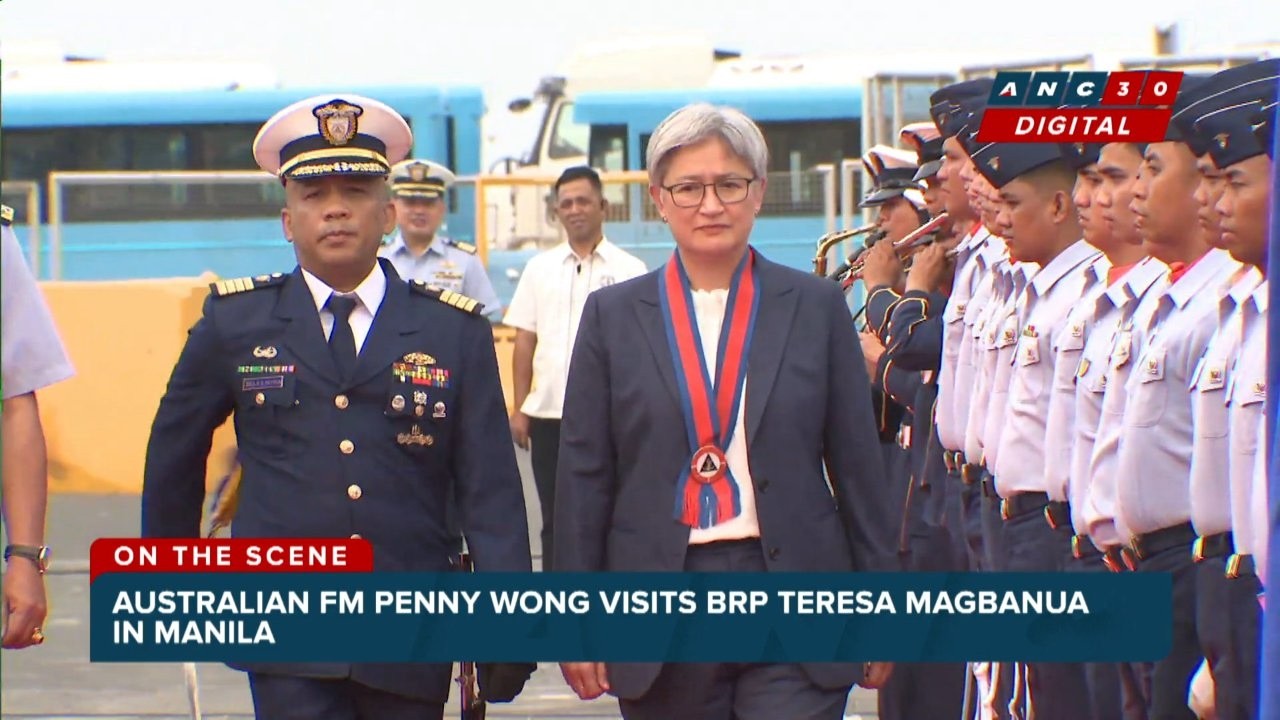 LOOK: Australian FM Penny Wong visits BRP Teresa Magbanua in Manila | ANC