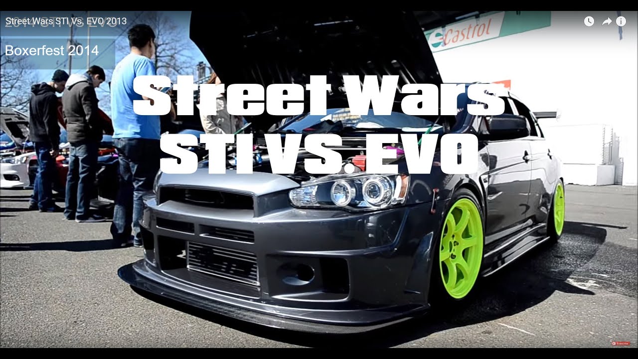 Street Wars STI Vs. EVO 2013