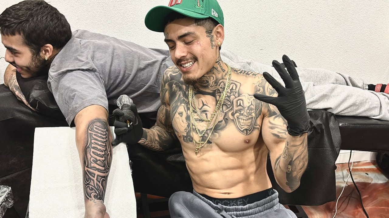 MY FIRST TIME TATTOOING LETTERS….