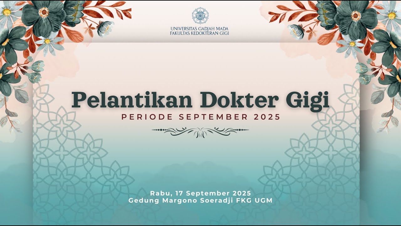 Pelantikan Dokter Gigi Periode September 2025