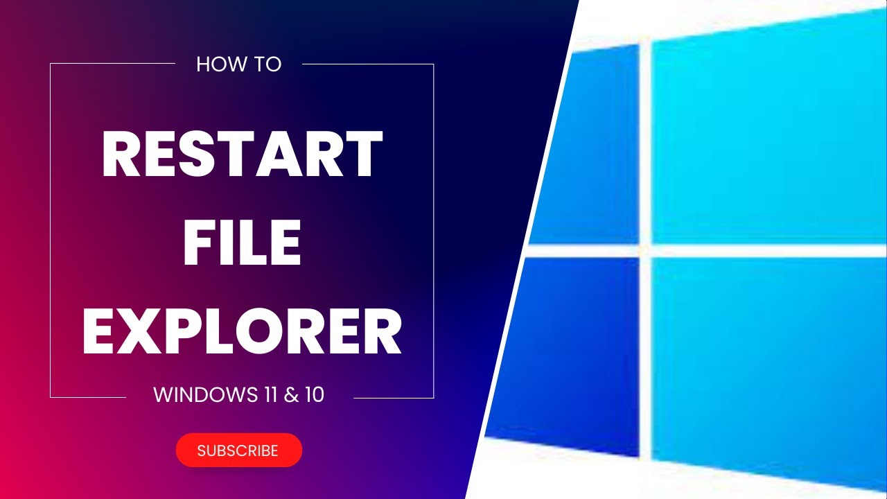 How to Restart File Explorer using Task Manager?