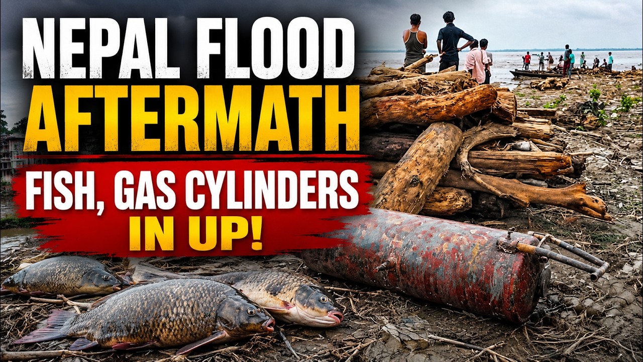 Nepal Flash Flood Aftermath: Huge Fish & Gas Cylinders Wash Up in UP's Kushinagar | World News
