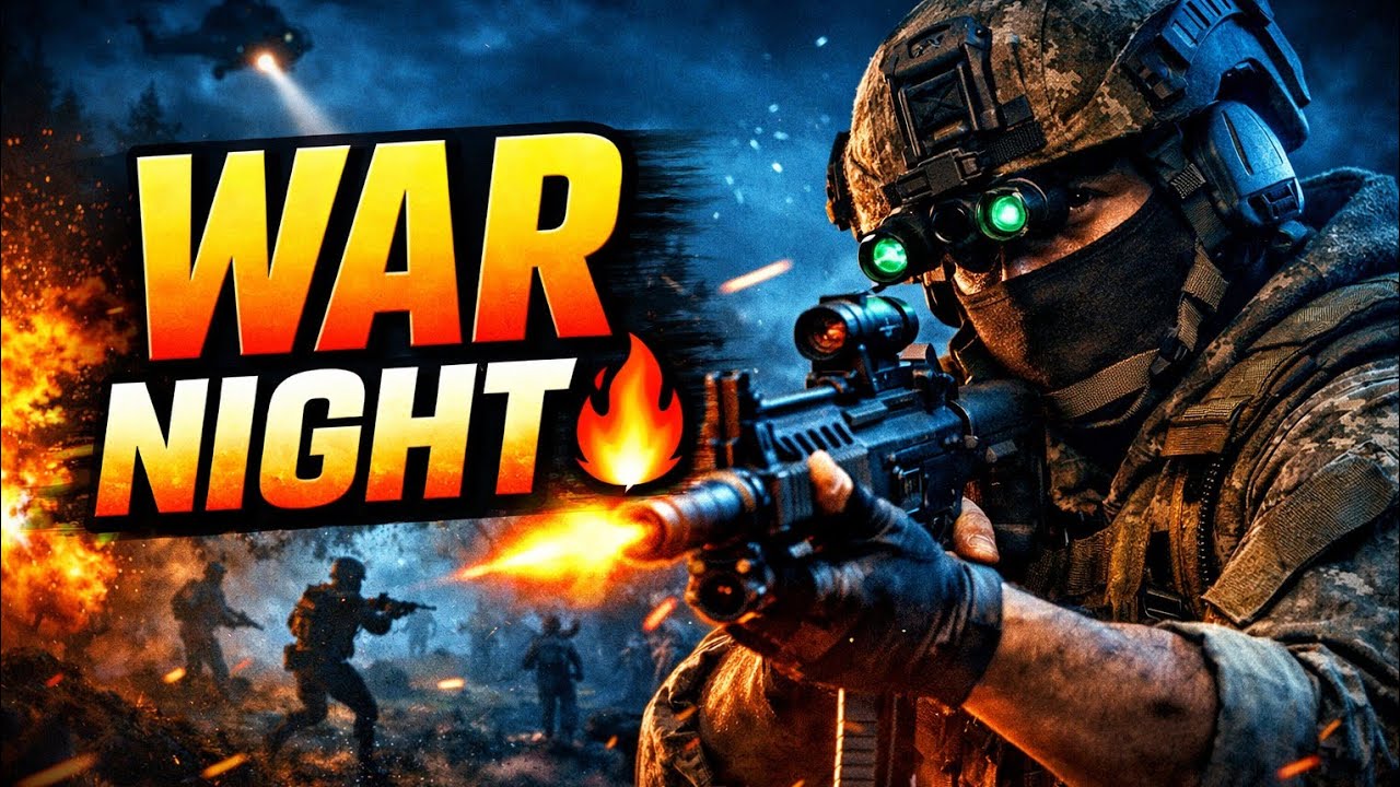War Night Gameplay | Intense Night War Mission 🔥 | Action Shooting Game