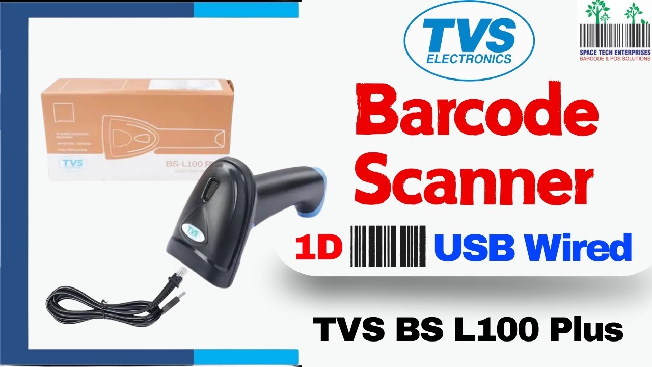 🔥 TVS BS-l100 plus  Barcode Scanner Heavy Duty Rugged |   Barcode Reader for Retail Stores