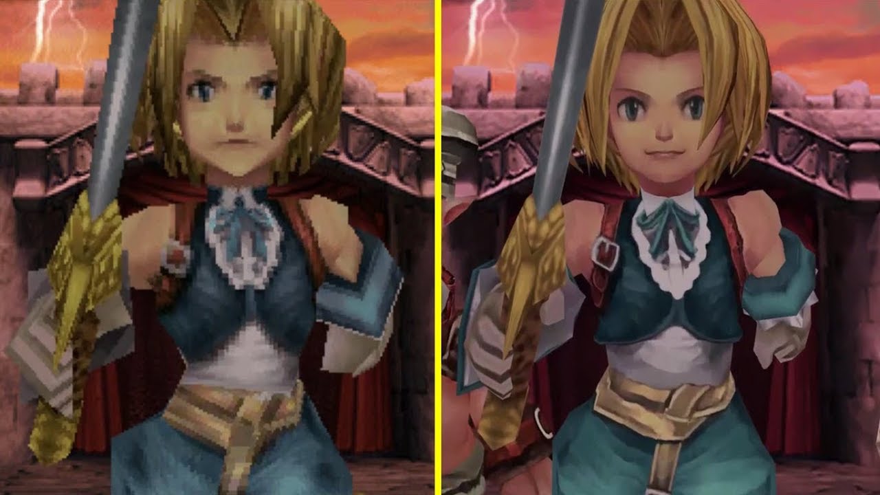 Final Fantasy IX PS1 vs PS4 Graphics Comparison