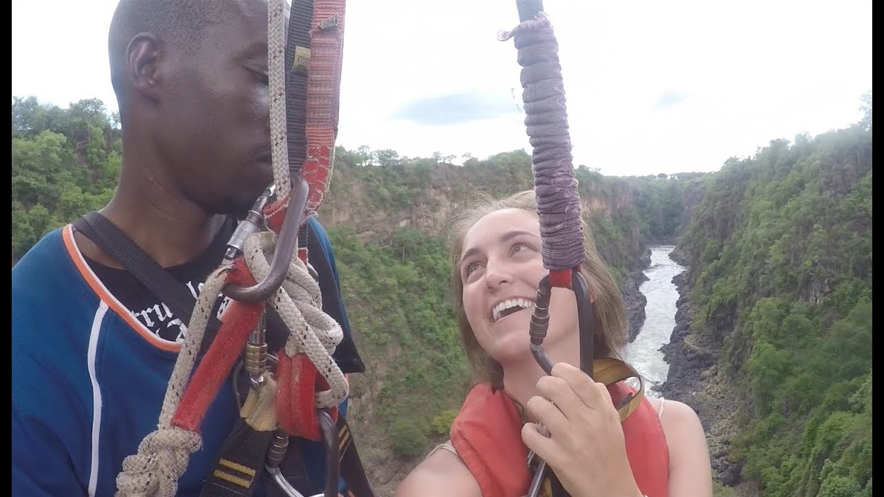 Bungee Jumping off Victoria Falls