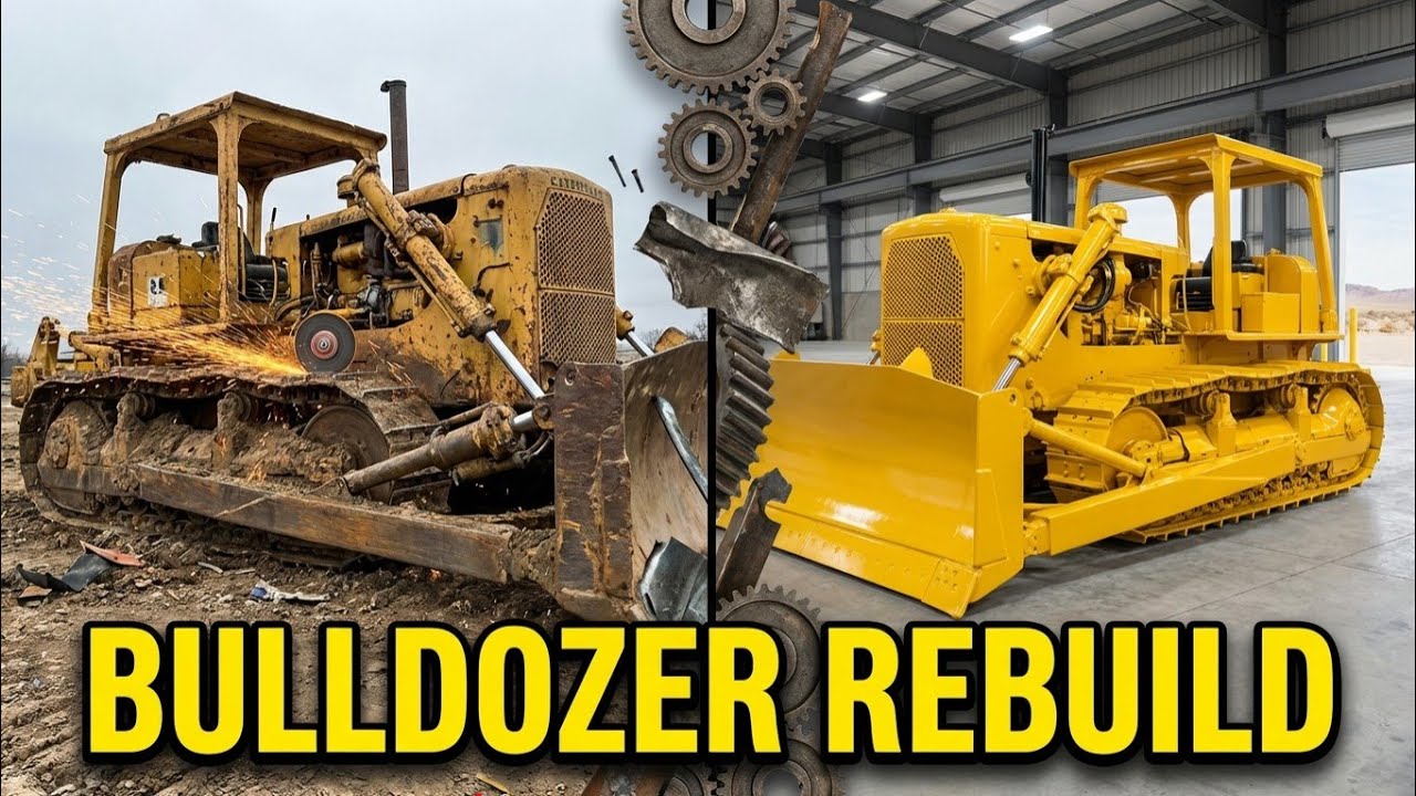 Restoration 1965 Caterpillar D9 Bulldozer - Full Rebuild (ASMR)