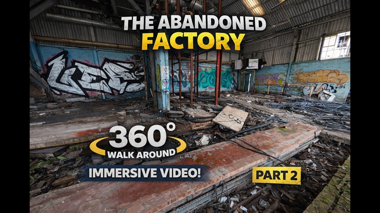 🏭 Abandoned Factory Walk Around - Glasgow | 360° Walk Around Experience (Part 2)
