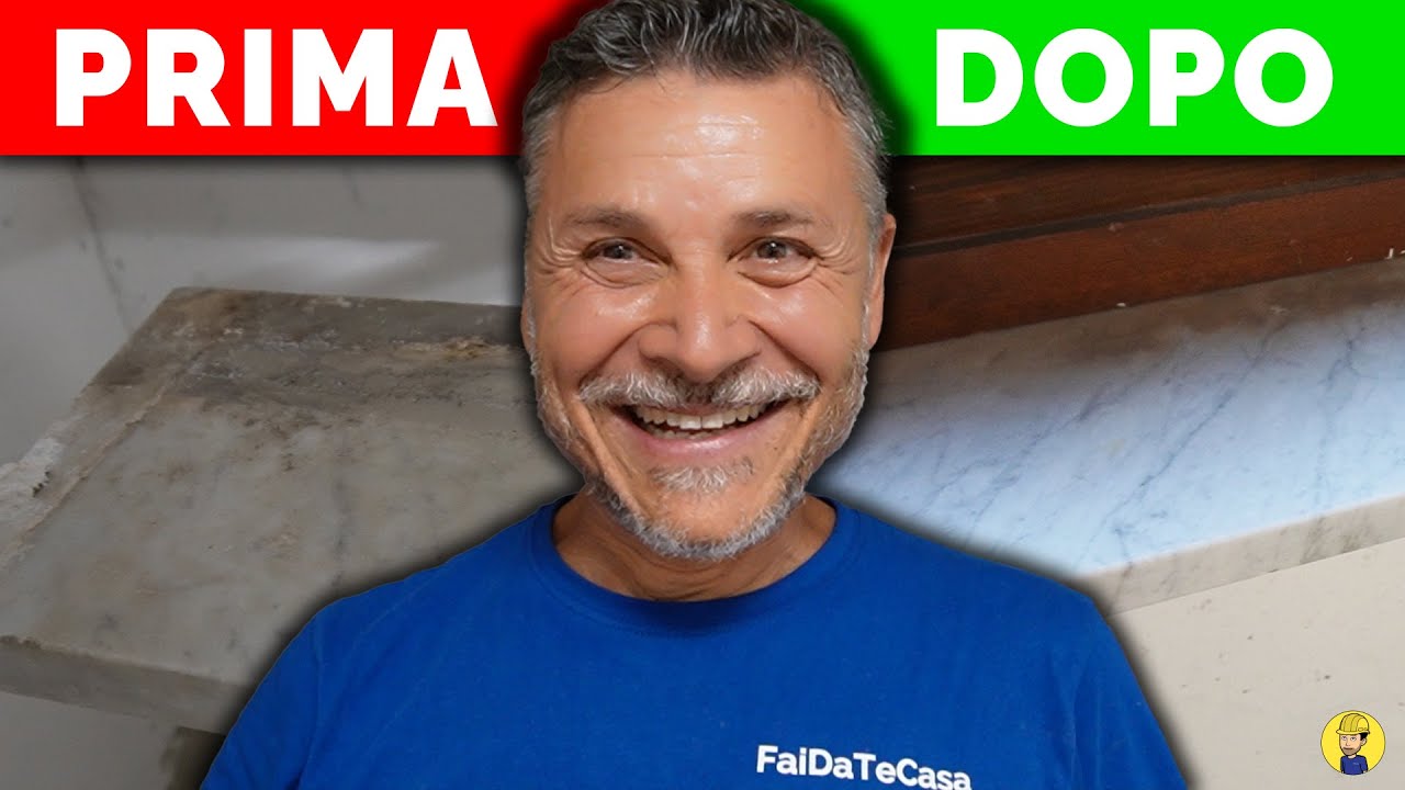 COME LUCIDARE UN MARMO - Davanzale in marmo