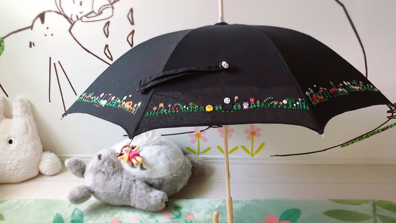 【刺繍】日傘、完成しました♪