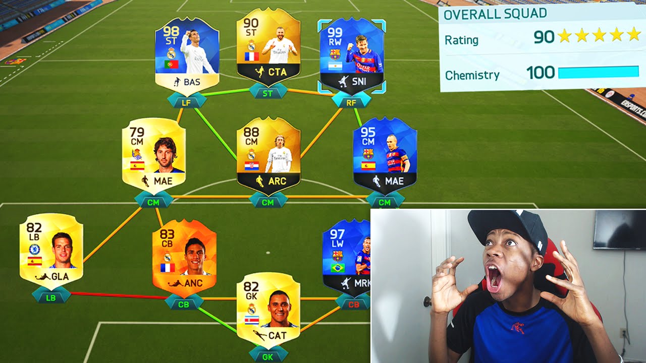 OMG 190 RATED FUT DRAFT COMPLETED !!!! FIFA 16 BEST FUT DRAFT CHALLENGE EVER