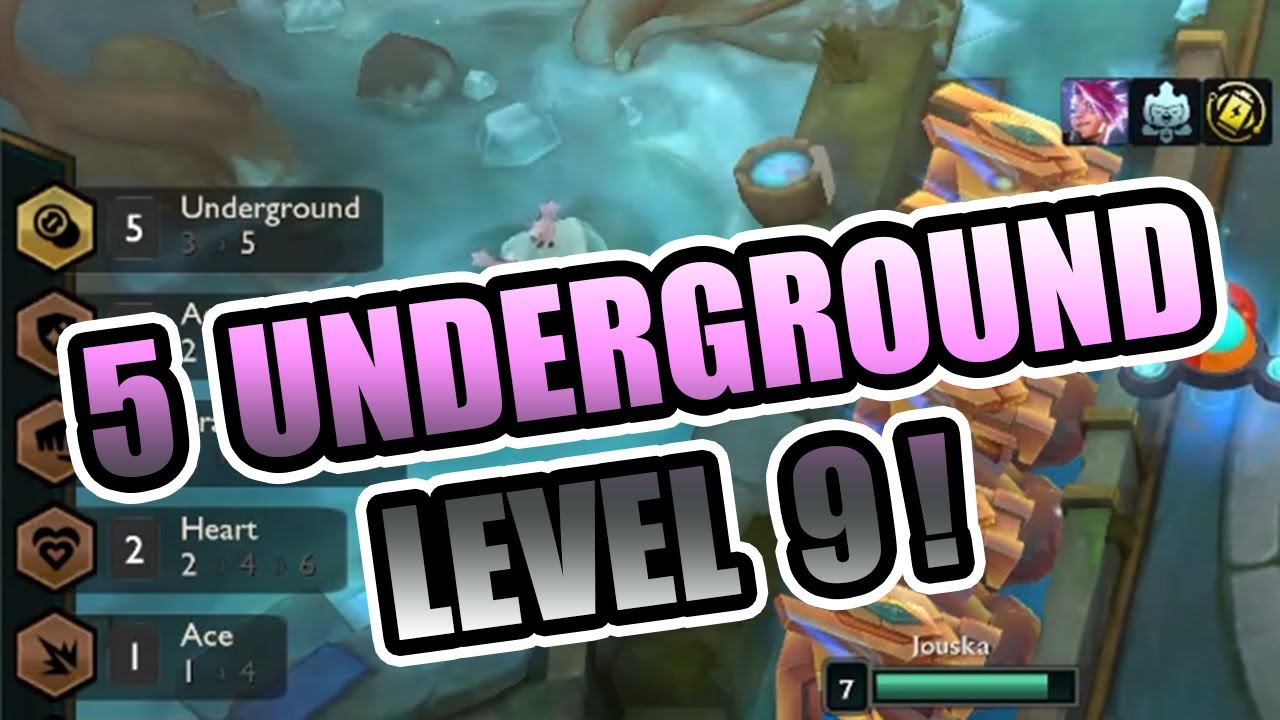 5 UNDERGROUND CASHOUT INTO CRAZY LEVEL 9 BOARD - TEAMFIGHT TACTICS