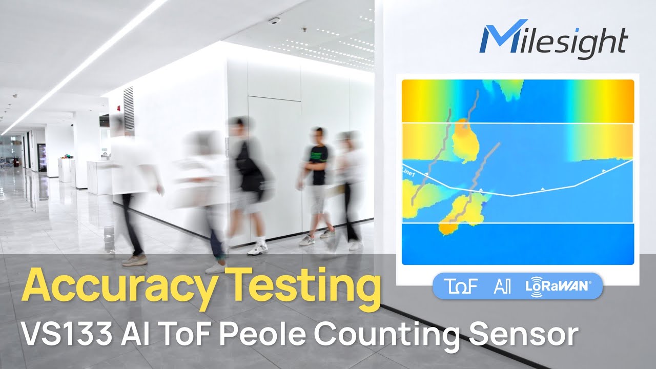 Accuracy Testing | VS133 AI ToF People Counting Sensor | People Flow Analysis