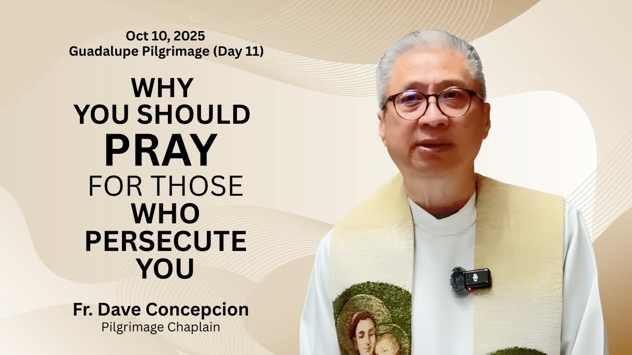 WHY YOU SHOULD PRAY FOR THOSE WHO PERSECUTE YOU - Homily by Fr  Dave Concepcion.Guadalupe Pilgrimage