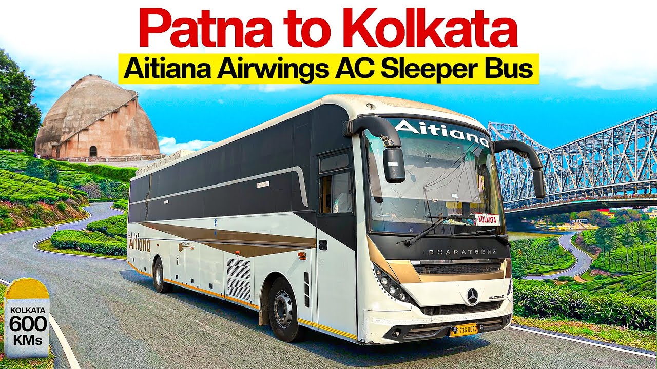 Patna to Kolkata Overnight Bus | Koderma Ghat Jam Experience | Full Travel Vlog