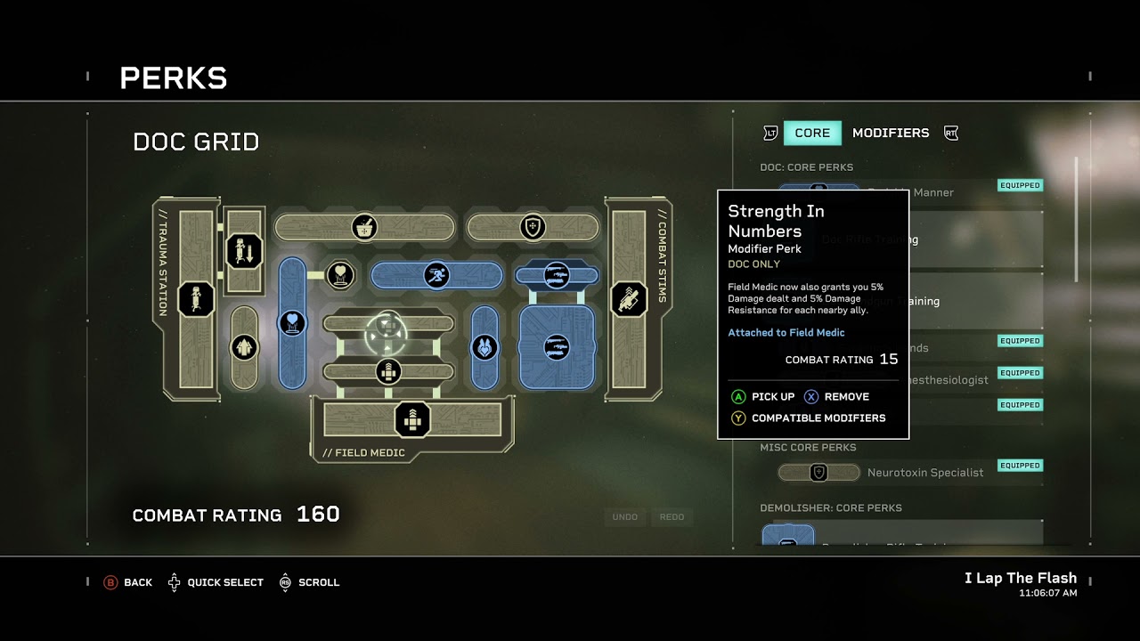 Extreme / Insane Doc Build ( Combat Medic ) - All Perks Tested Working - Aliens Fireteam Elite