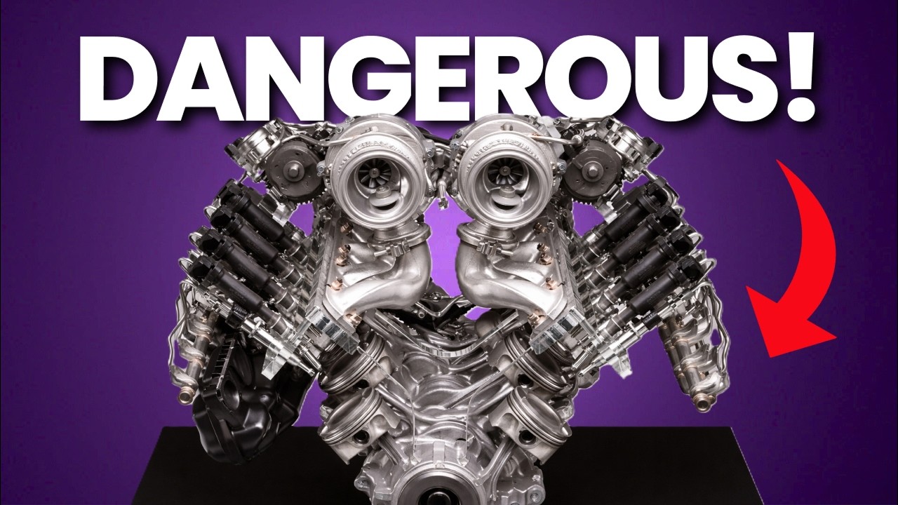 Why Supercars Put Turbos Inside the V : Hot Vee Engines Explained