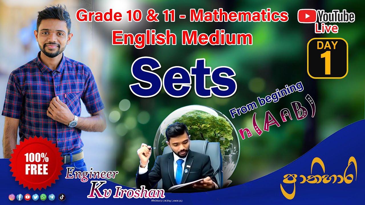 Grade 10 & 11 - Sets in English Medium | Day 1