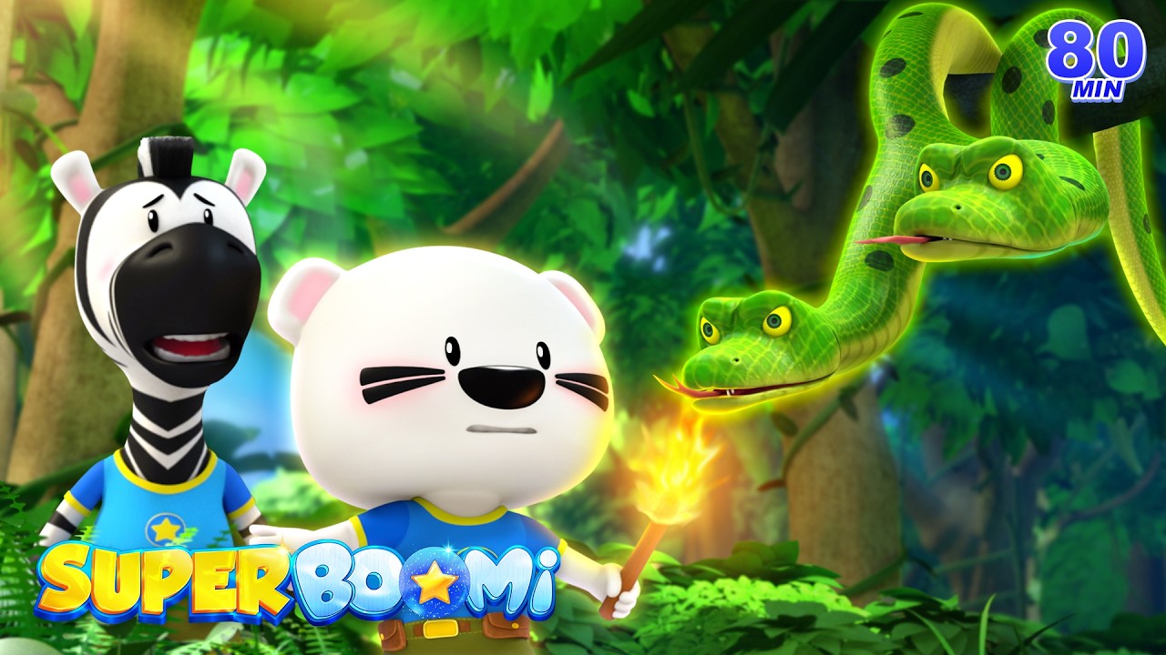 Jungle Run Escape 🐒 | Dash & Explore Quest | Animal Rescue Team | Kids Cartoons | Super BOOMi