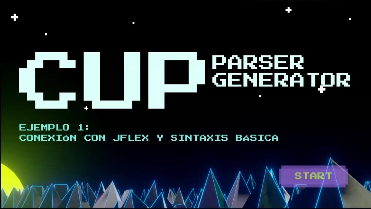 CUP parser generator: ejemplo 1 - conexión con jflex y sintaxis básica 