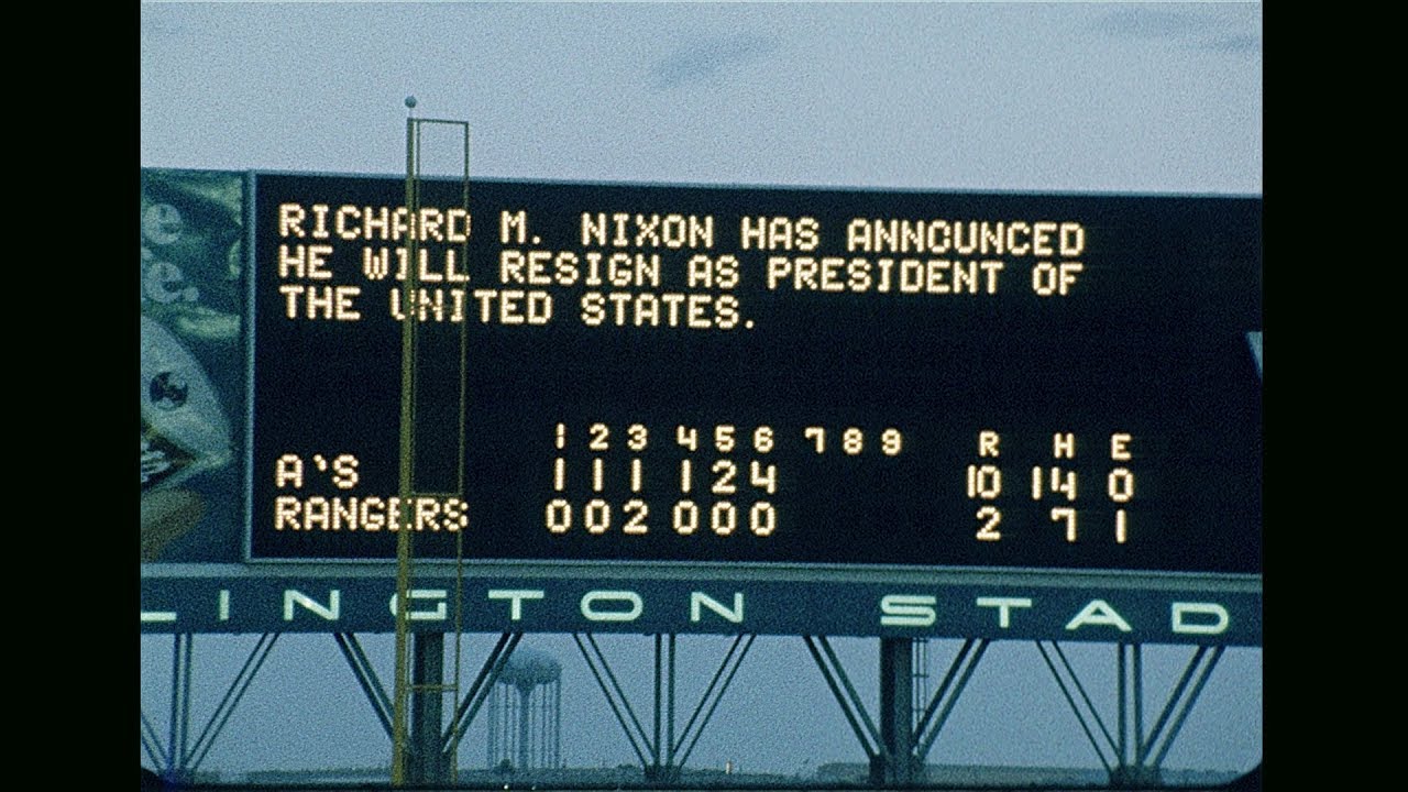 Dallas Watches Nixon Resign in 1974