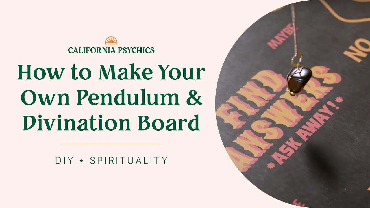 How to Make Your Own Pendulum and Divination Board - DIY Spirituality