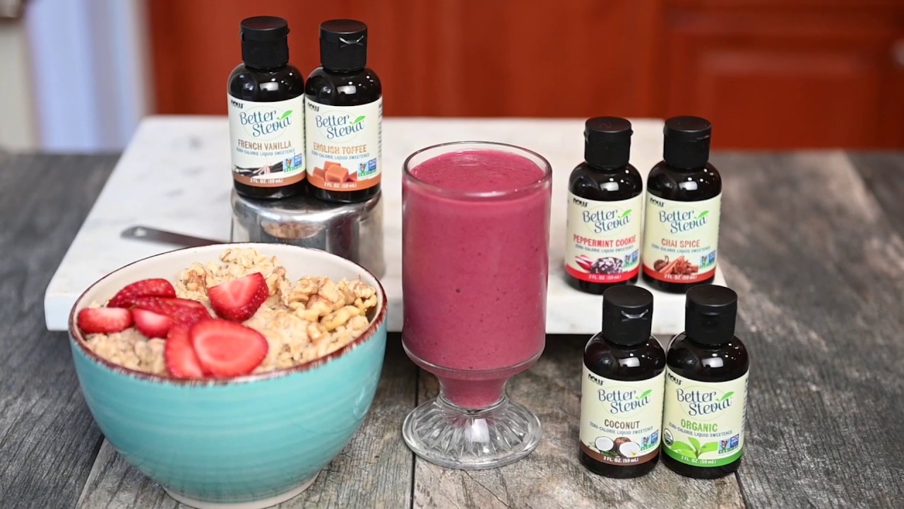 BetterStevia Zero-Calorie Flavored Sweeteners | NOW + Trying Vegan with Mario