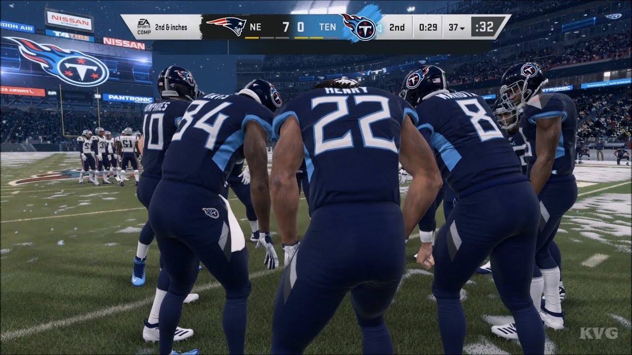 Madden NFL 20 &mdash; Теннесси Тайтанс против Нью-Ингленд Пэтриотс &mdash; Геймплей (Xbox One X HD) [1080p60FPS]