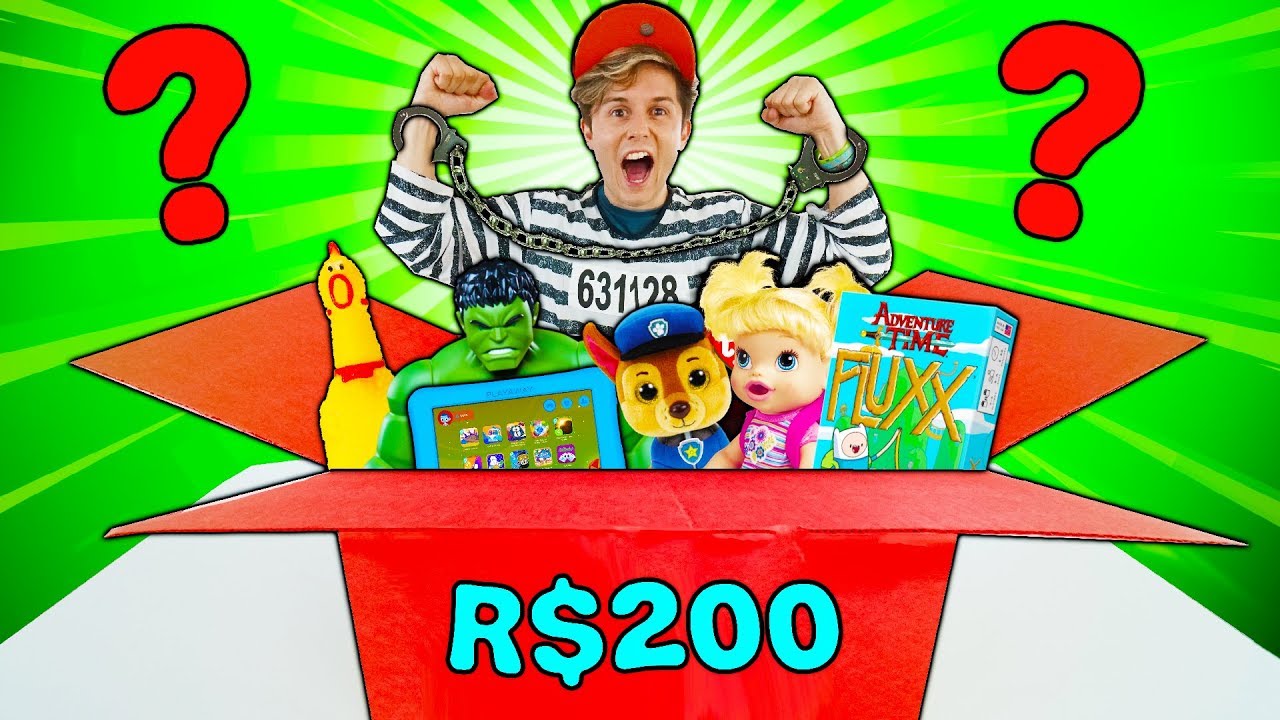 O QUE TEM NA CAIXA MISTERIOSA DE BRINQUEDOS DE R$200 ?