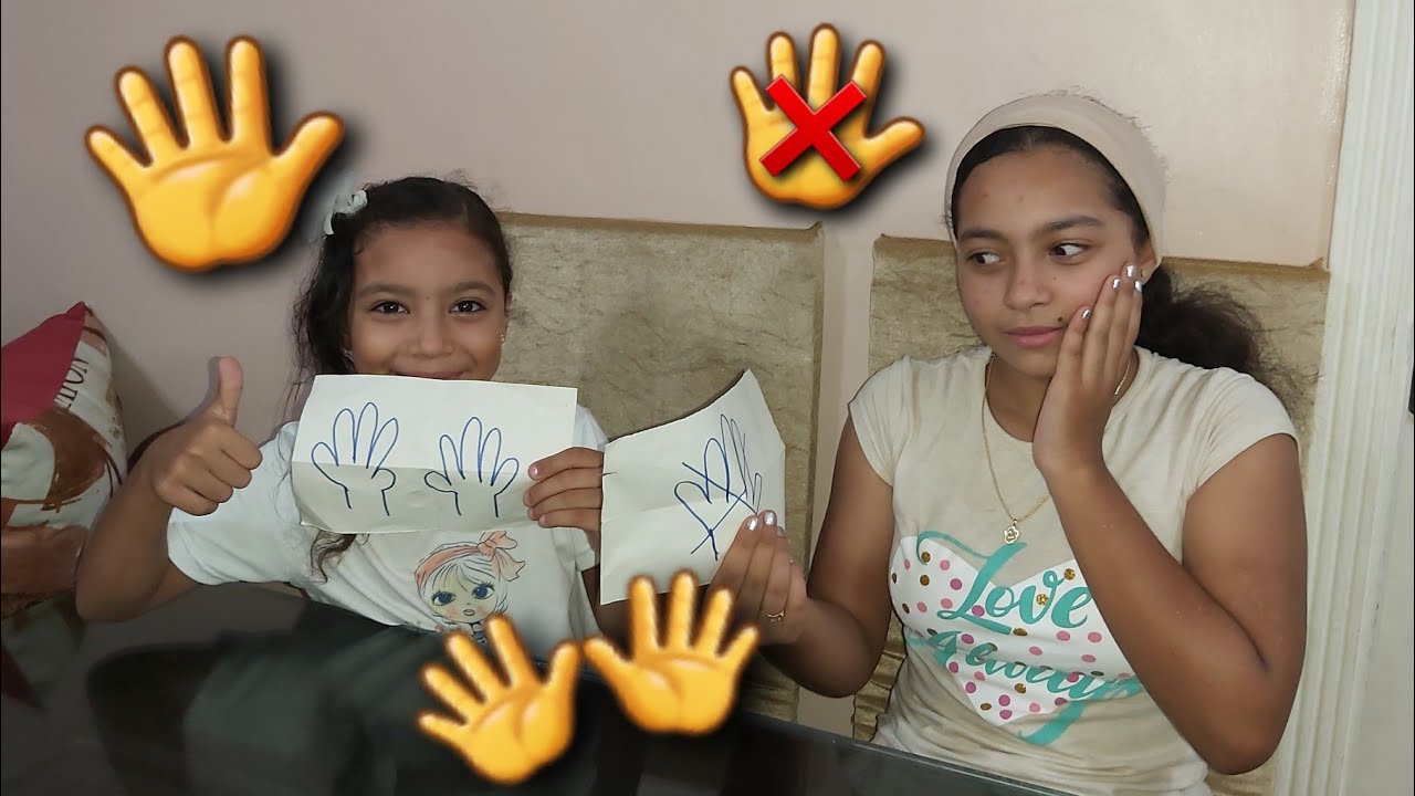 تحدى بدون يد❌يد واحدة🖐يدين👐 وضحك موت مع جودى وجيداء