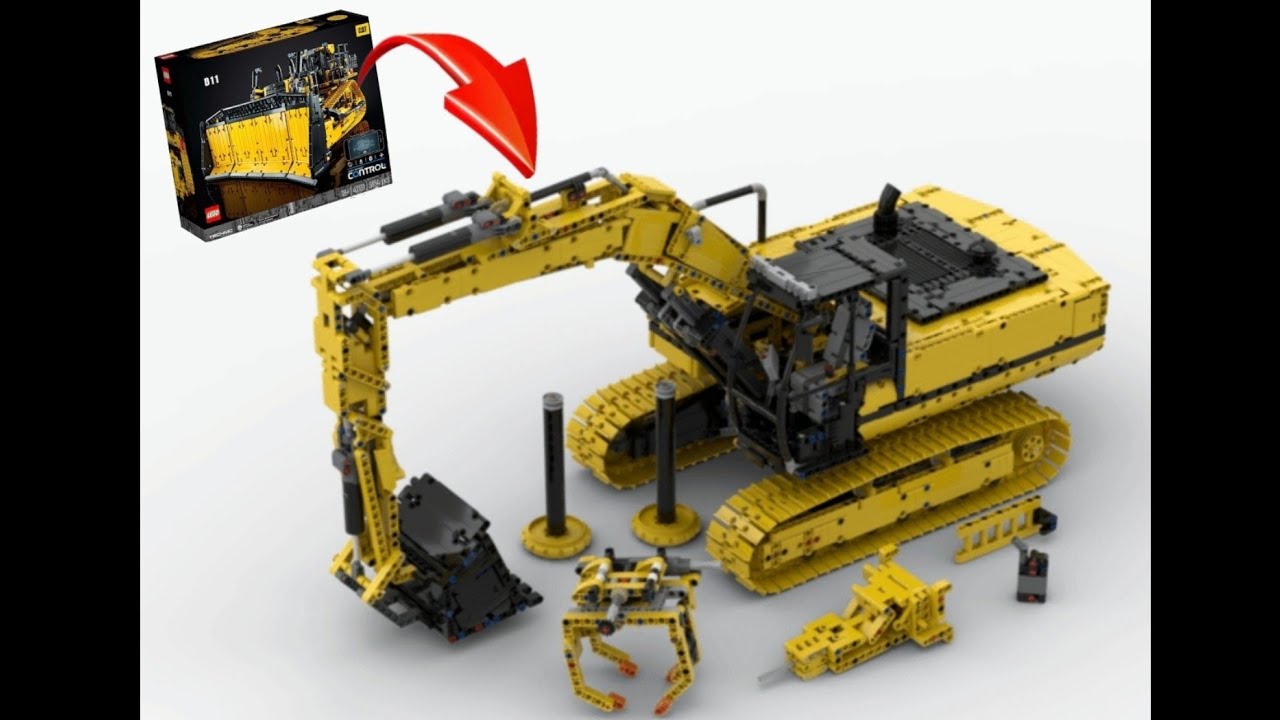 Lego Technic CAT Bulldozer 42131 B-Model MOC