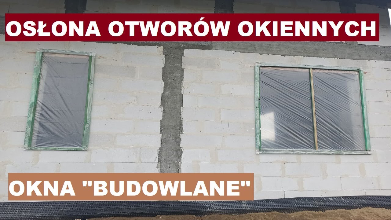 Osłona otwor&oacute;w okiennych na zimę. Vlog z budowy. Budowa domu Ewa Lux 1A