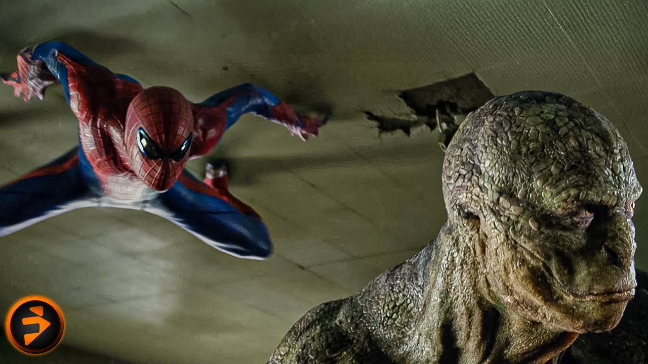Spider Man fights Lizard at school | THE AMAZING SPIDER MAN