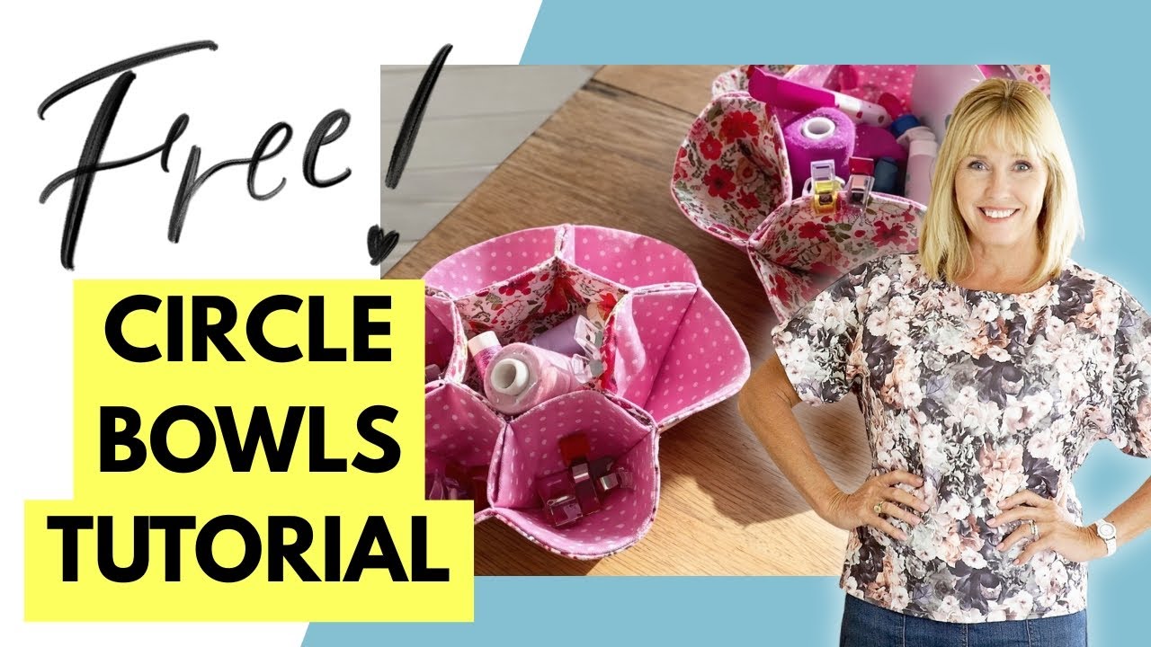 Learn How To Make Circle Bowl Storage with Debbie Shore | FREE Beginner Sewing Tutorial