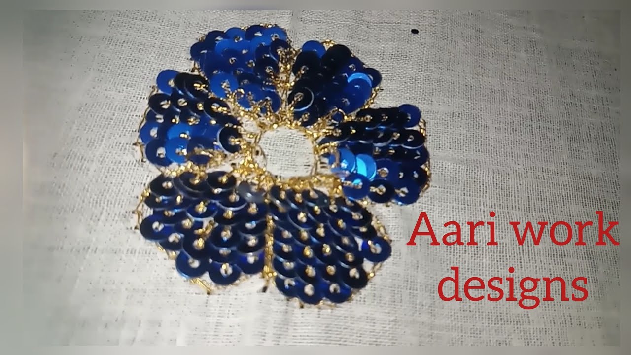 Aari flower 🌸 design work   #aariwork #aariembroidery #youtubevideo @sushmilifestyle  subscribeme