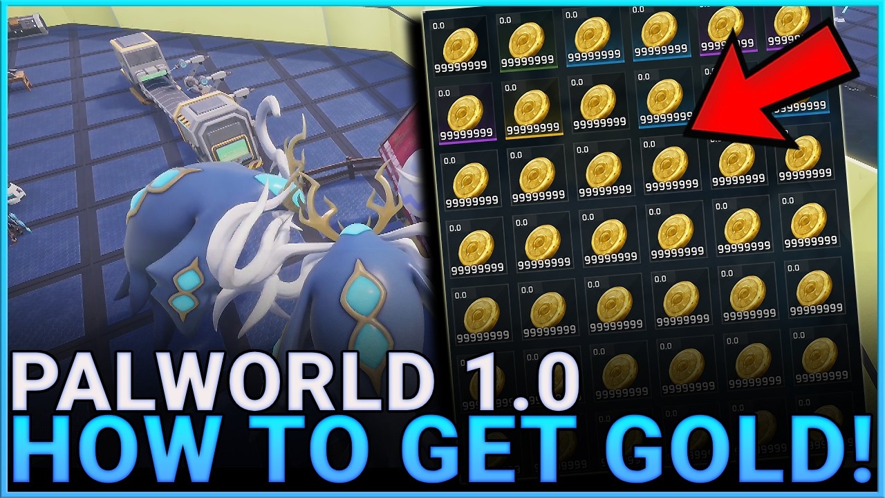 Palworld 1.0 How To Get GOLD FAST & EASY - Palworld Gold Farm Build Guide