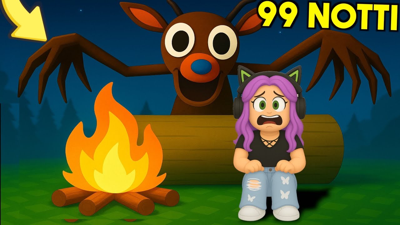 Devo SOPRAVVIVERE 99 NOTTI nella FORESTA INFESTATA di Roblox 🫣