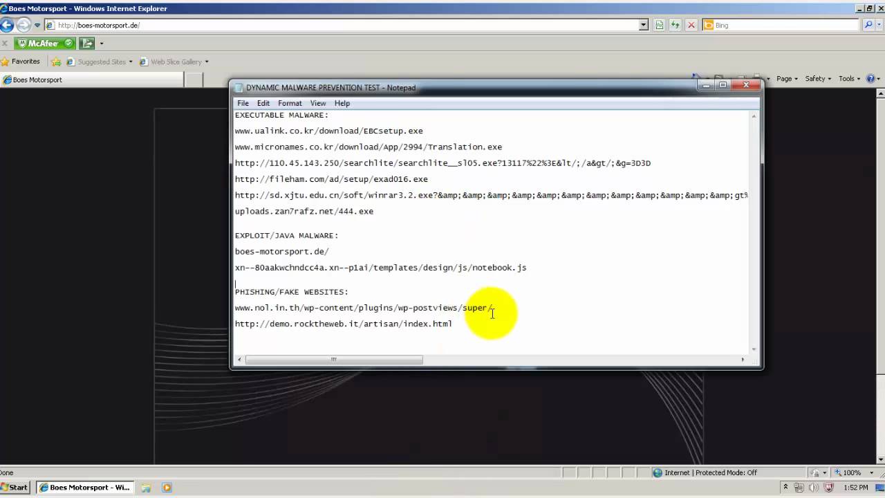 McAfee Total Protection 2013 test