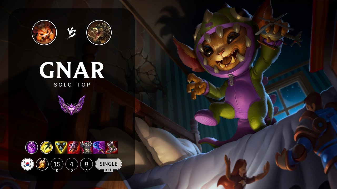Gnar Top vs Renekton - KR Master Patch 14.8