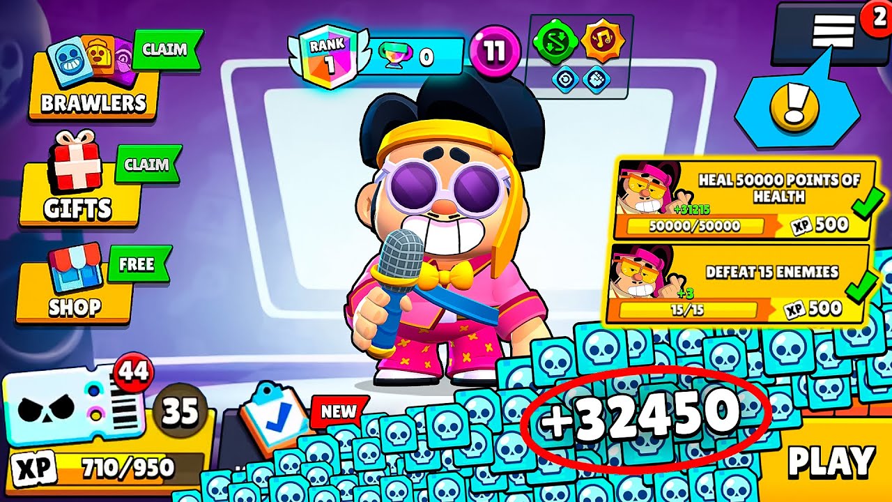 🎤Complete 32,450 CREDITS QUEST With JAMMIN' JAE | FREE GIFTS🎁 BRAWL STARS UPDATE